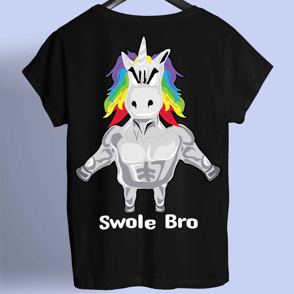 Swole Bro - Camicia Premium con stampa sul retro unisex