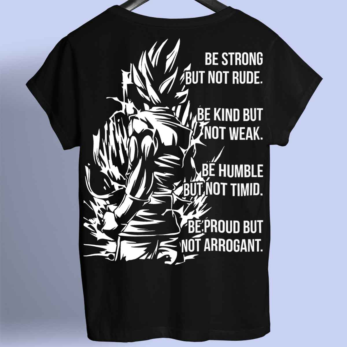 Be Strong 2 - Camiseta premium unisex con estampado en la espalda