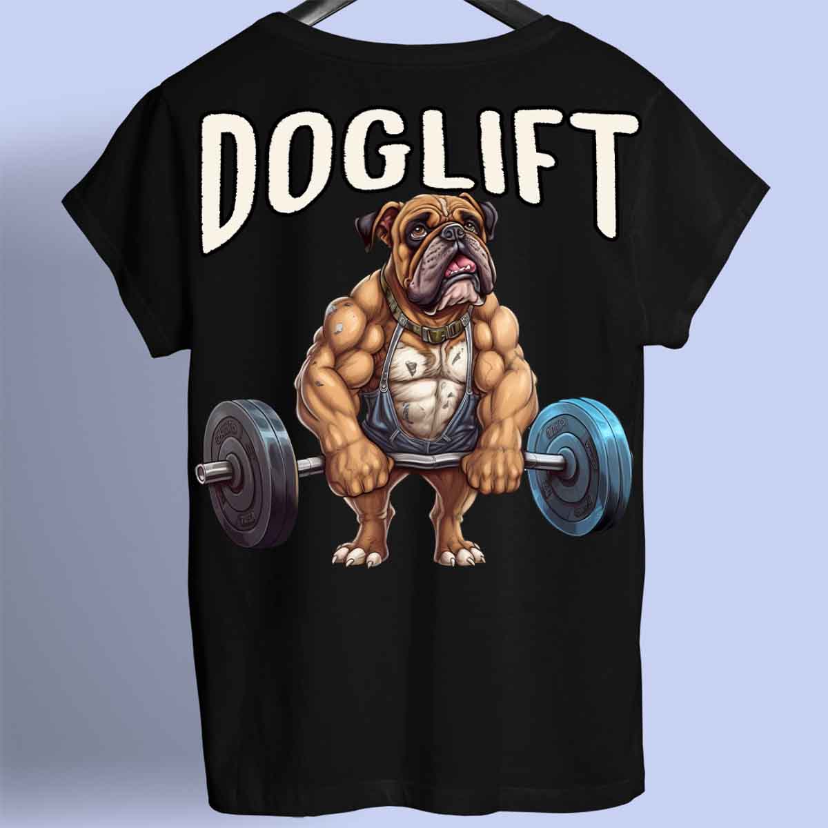 Doglift - T-shirt premium unisex con stampa sul retro