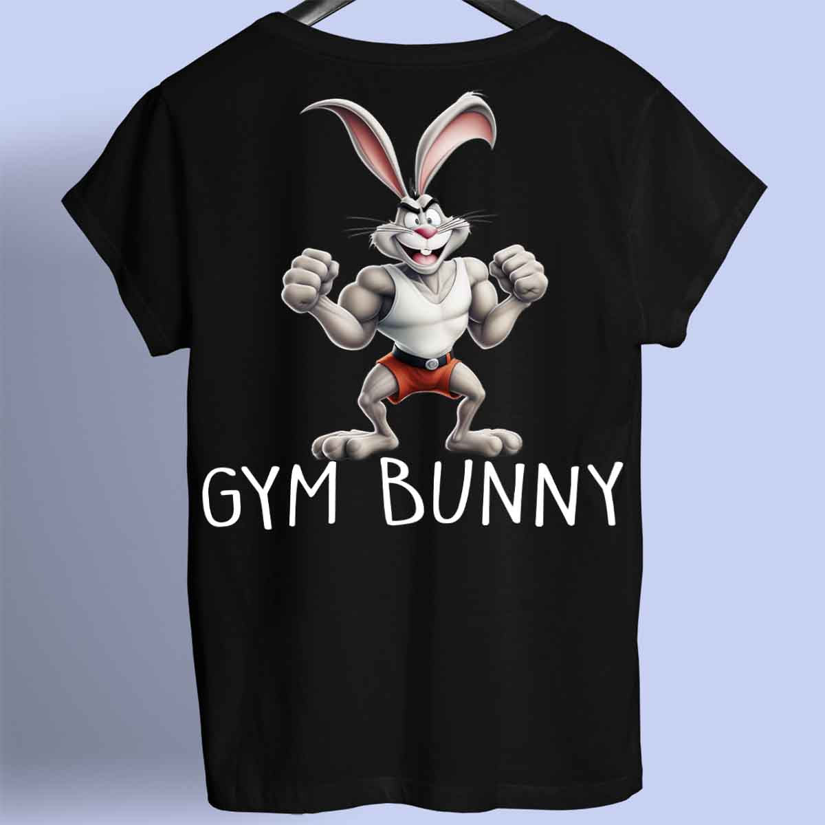 Gym Bunny - Premium paita Unisex taustaprintti