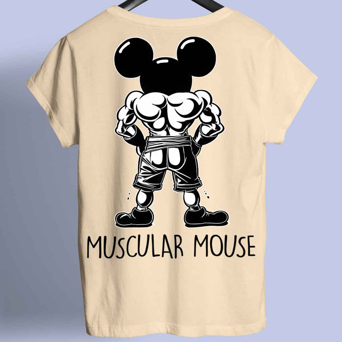 Muscular Mouse - Premium T-shirt Unisex Baktryck