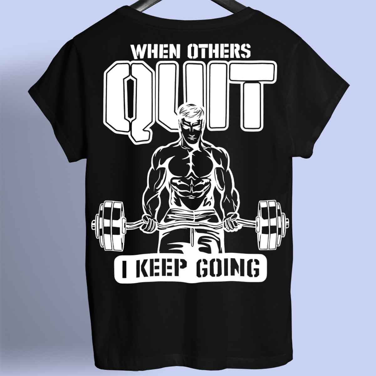 Quit - Premium Shirt Unisex taustaprintti