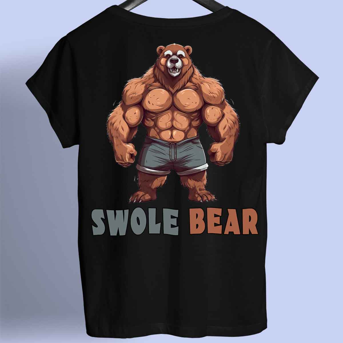 Swole Bear - Camicia Premium con stampa sul retro unisex