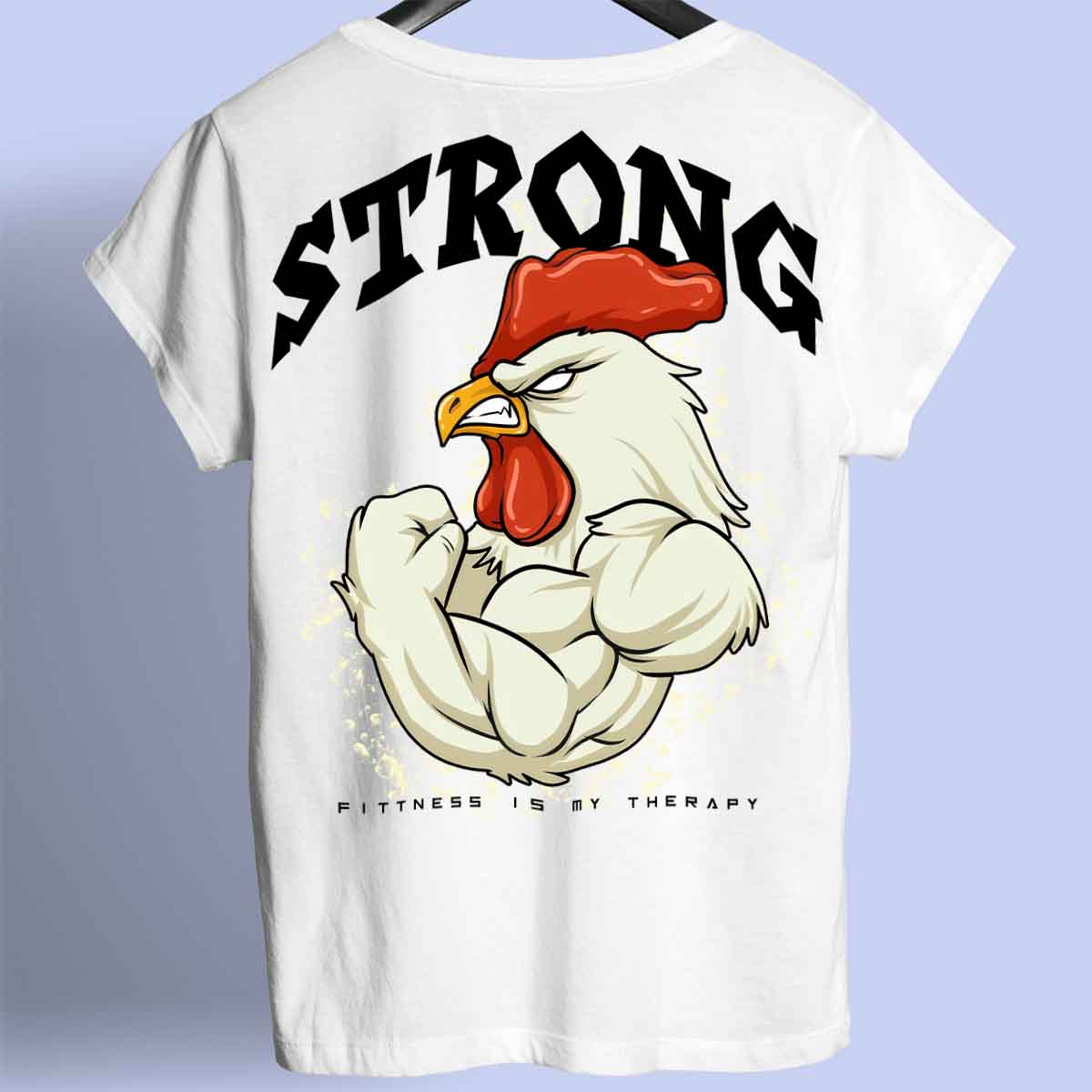 Strong Rooster - Premium T-shirt Unisex Baktryck