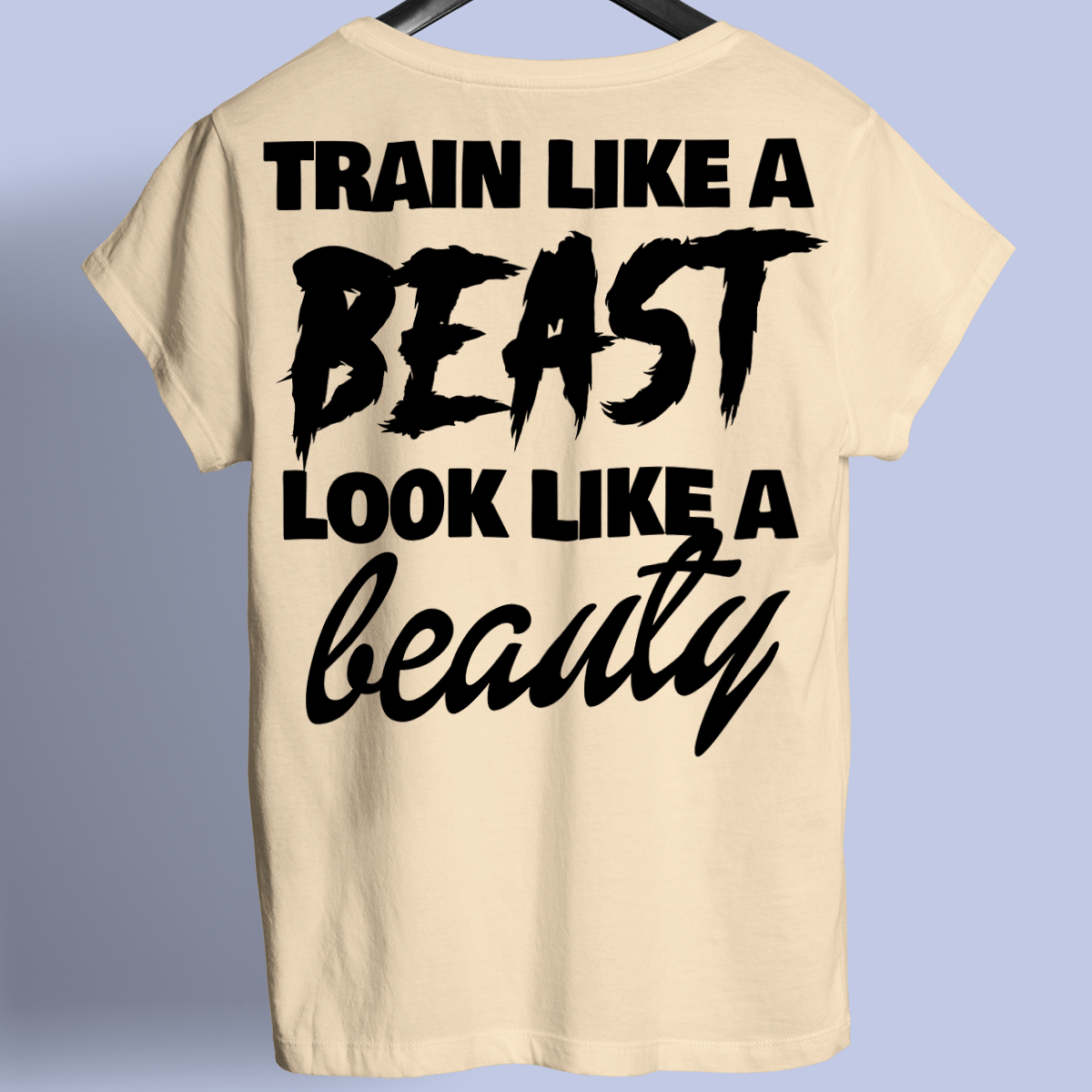 Beast & Beauty - Premiumskjorta Unisex Baktryck