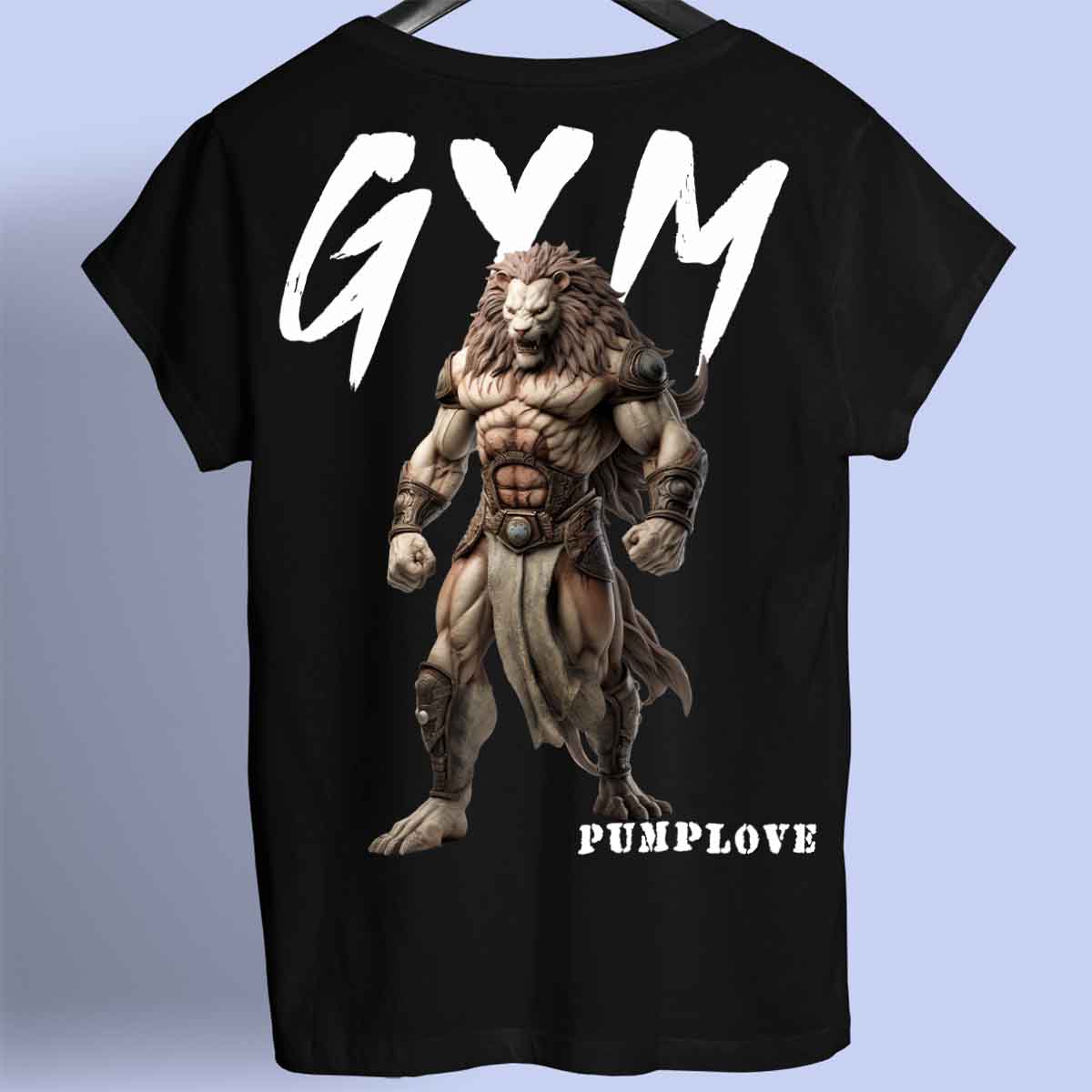 Gym Lion - Premium paita Unisex taustaprintti