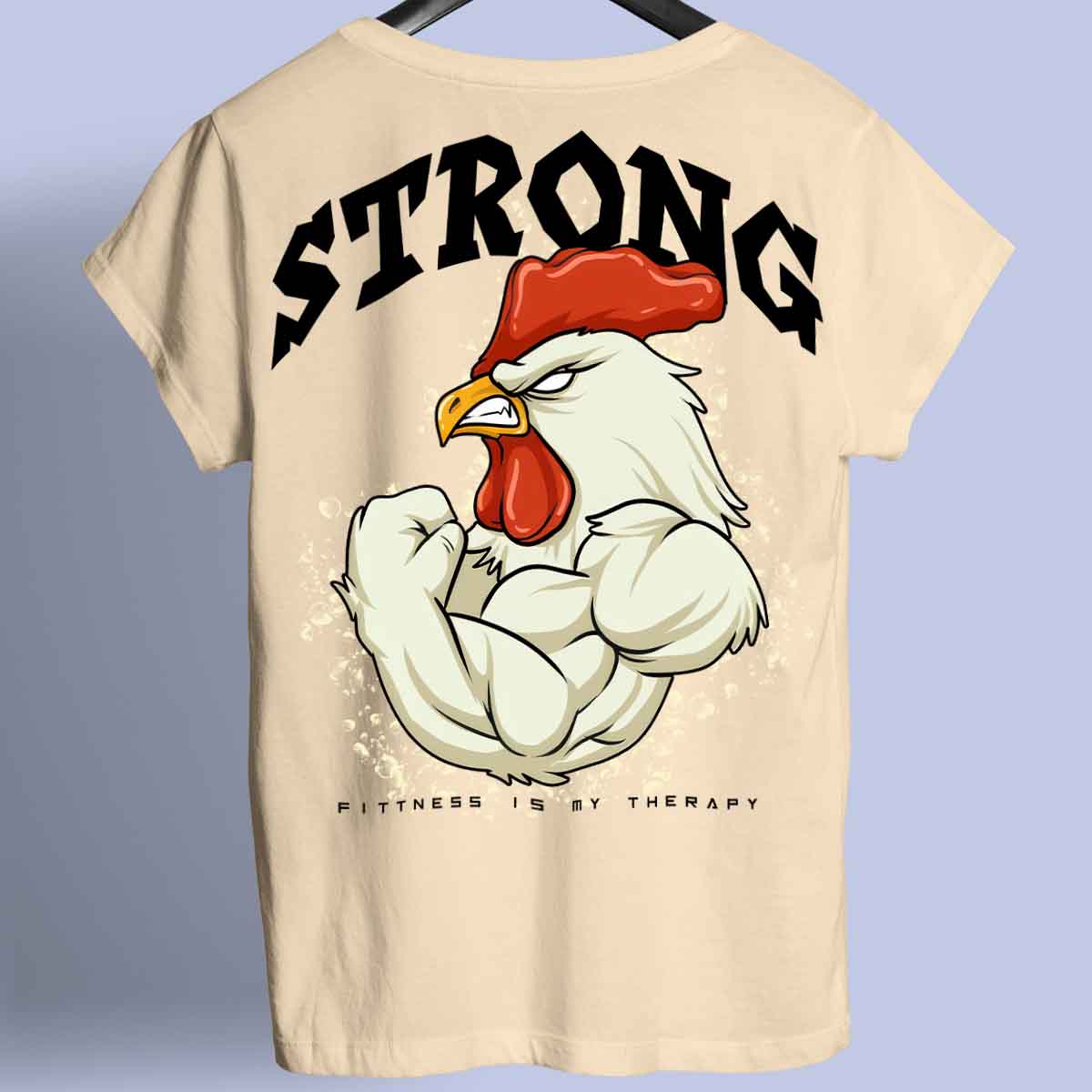 Strong Rooster - Premium T-shirt Unisex Baktryck