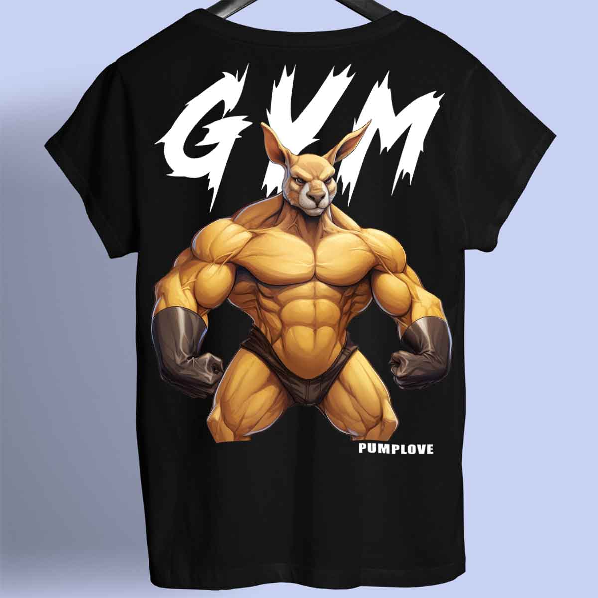 Gym Kangoeroe - Premium T-shirt Unisex rugafdruk