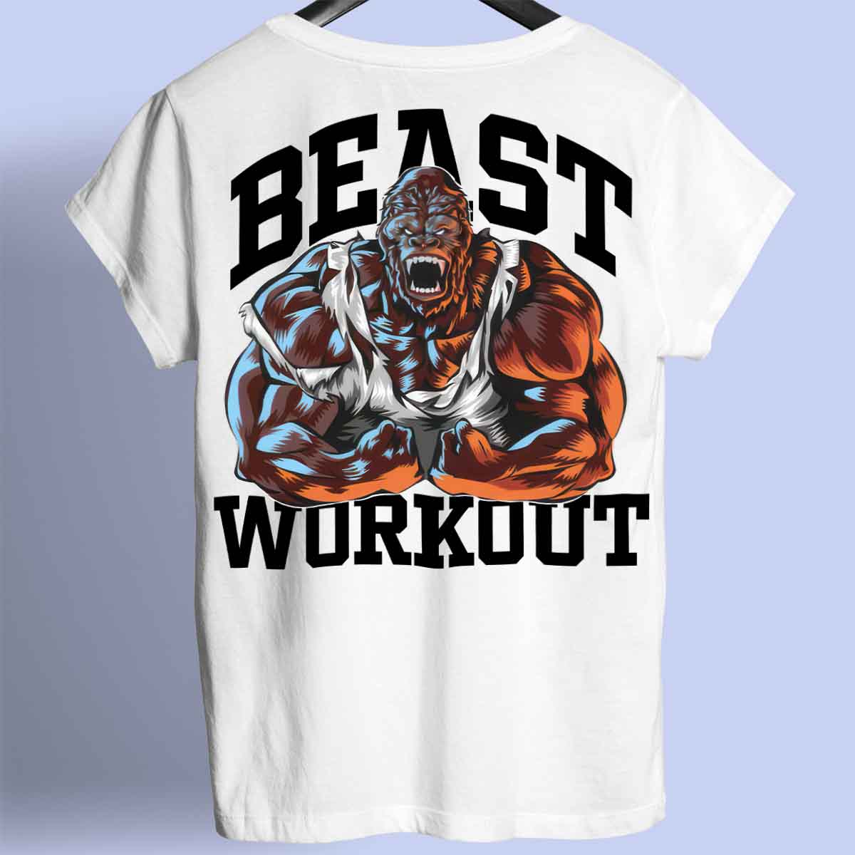 Beast Mode – prémiové tričko Unisex Backprint