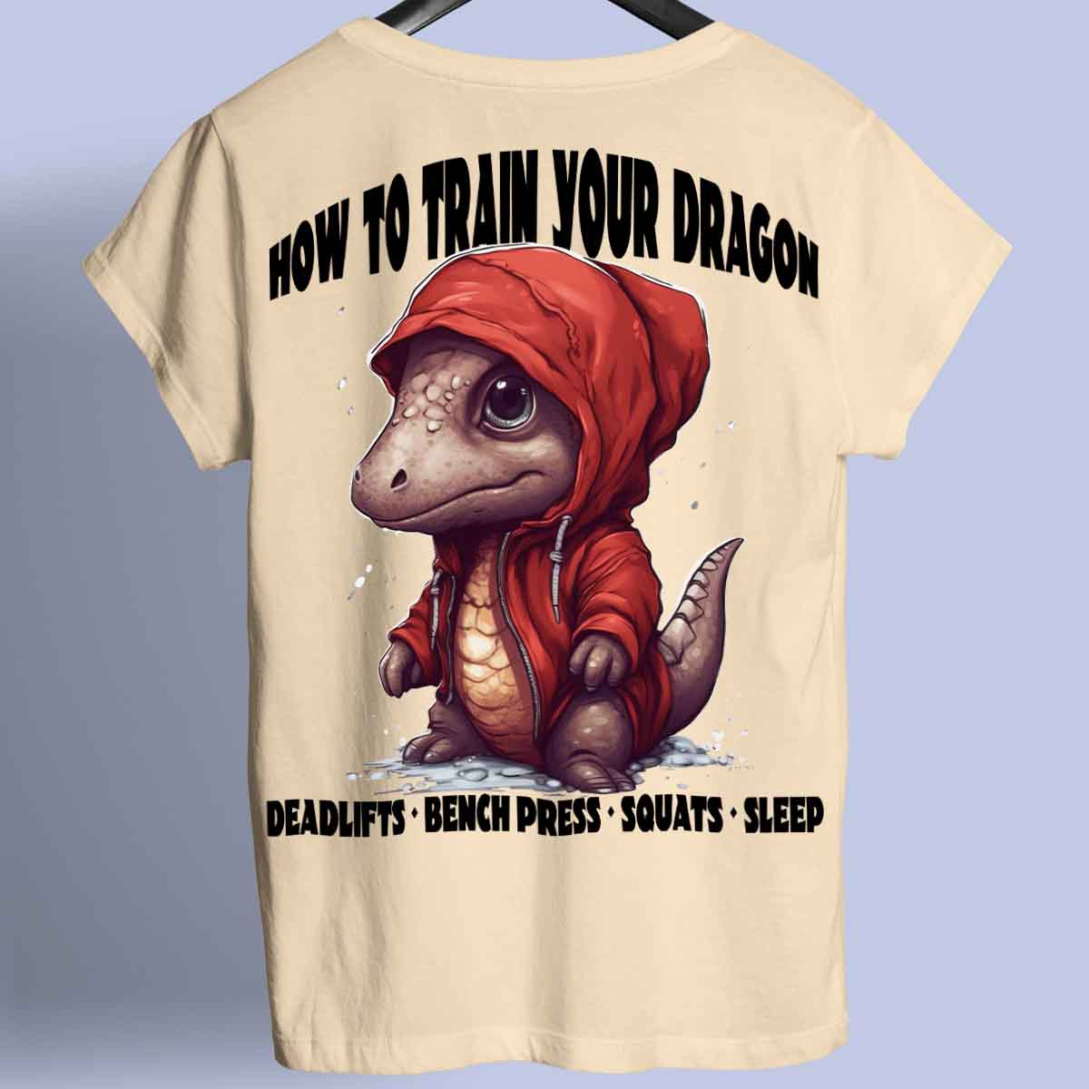 Dragon - Premium T-paita Unisex Taustaprintti