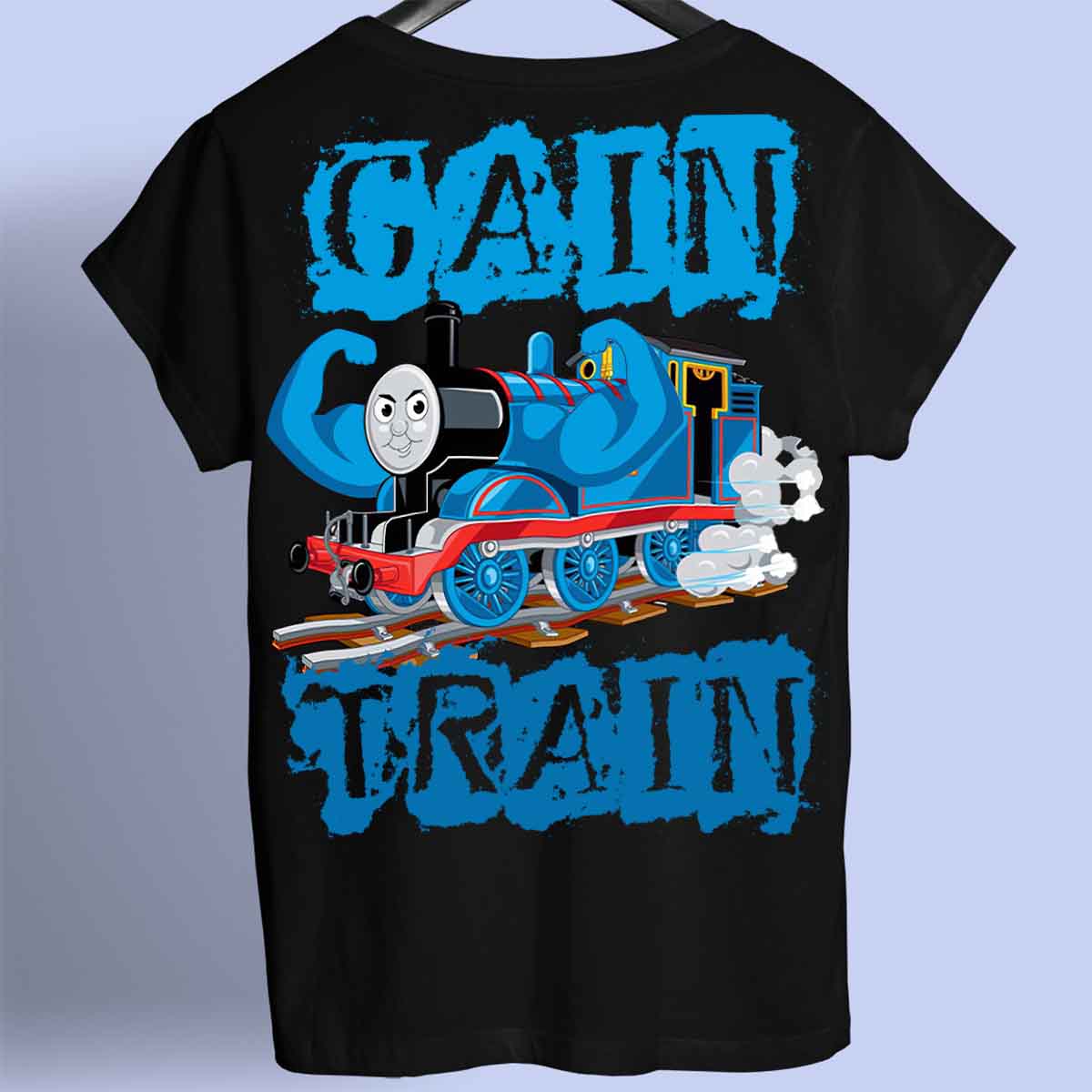 Gain Train – prémiové tričko Unisex Backprint