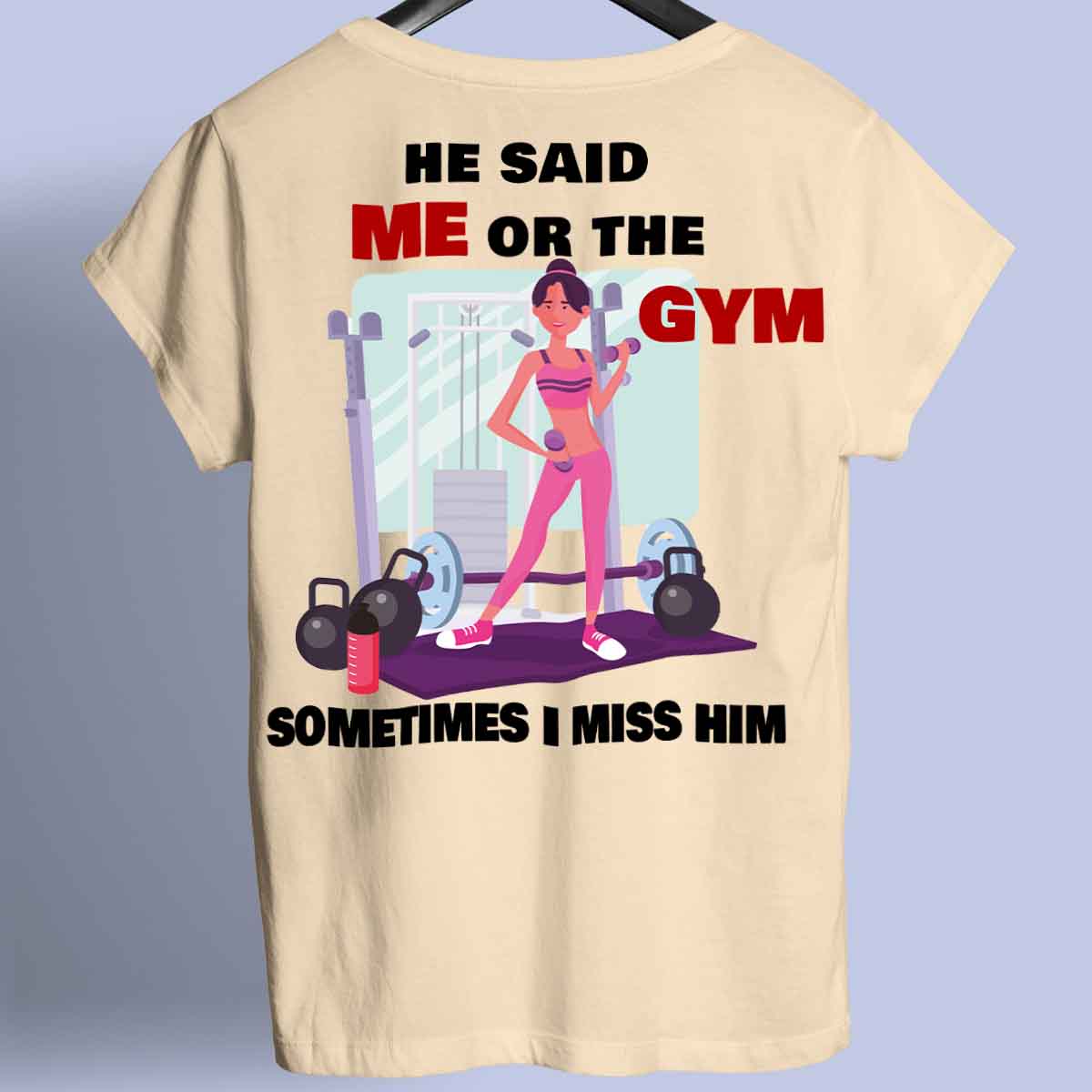 Me or Gym - Maglietta Premium con stampa unisex