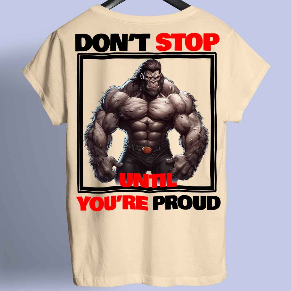 Proud - Premium Shirt Unisex taustaprintti