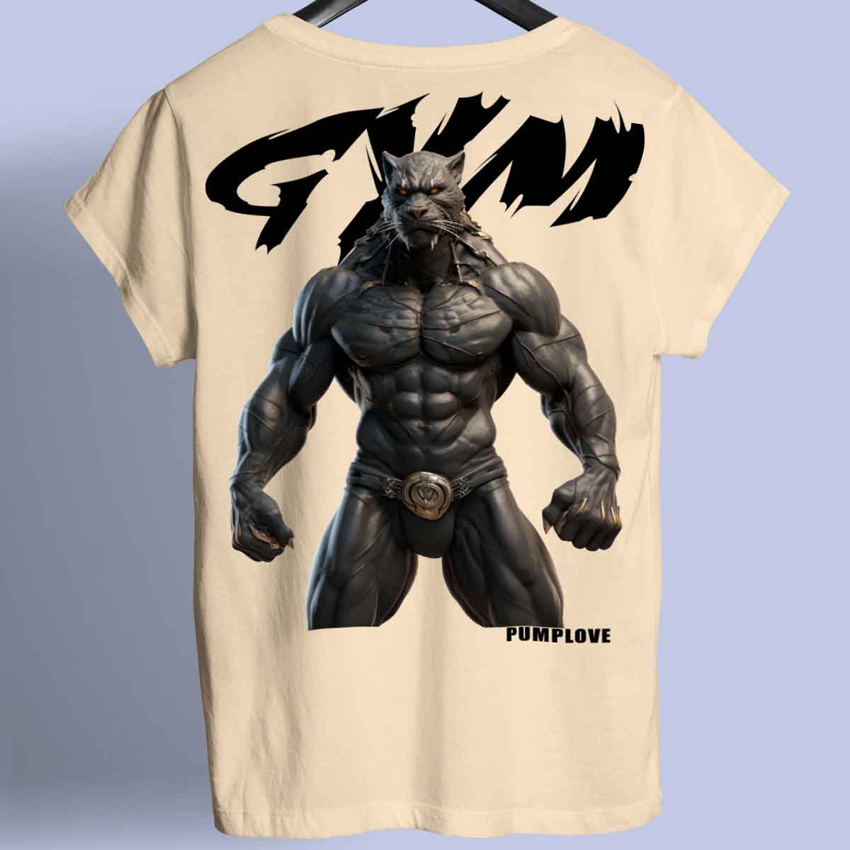 Gym Panther - T-Shirt Premium Unisexe Backprint