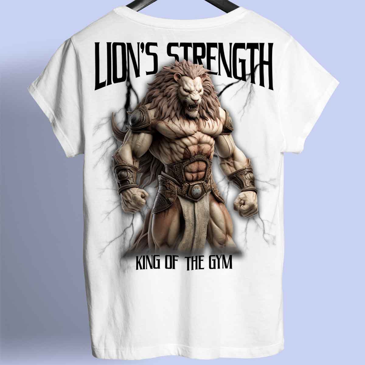 Lion's Strength – prémiová košile Unisex Backprint