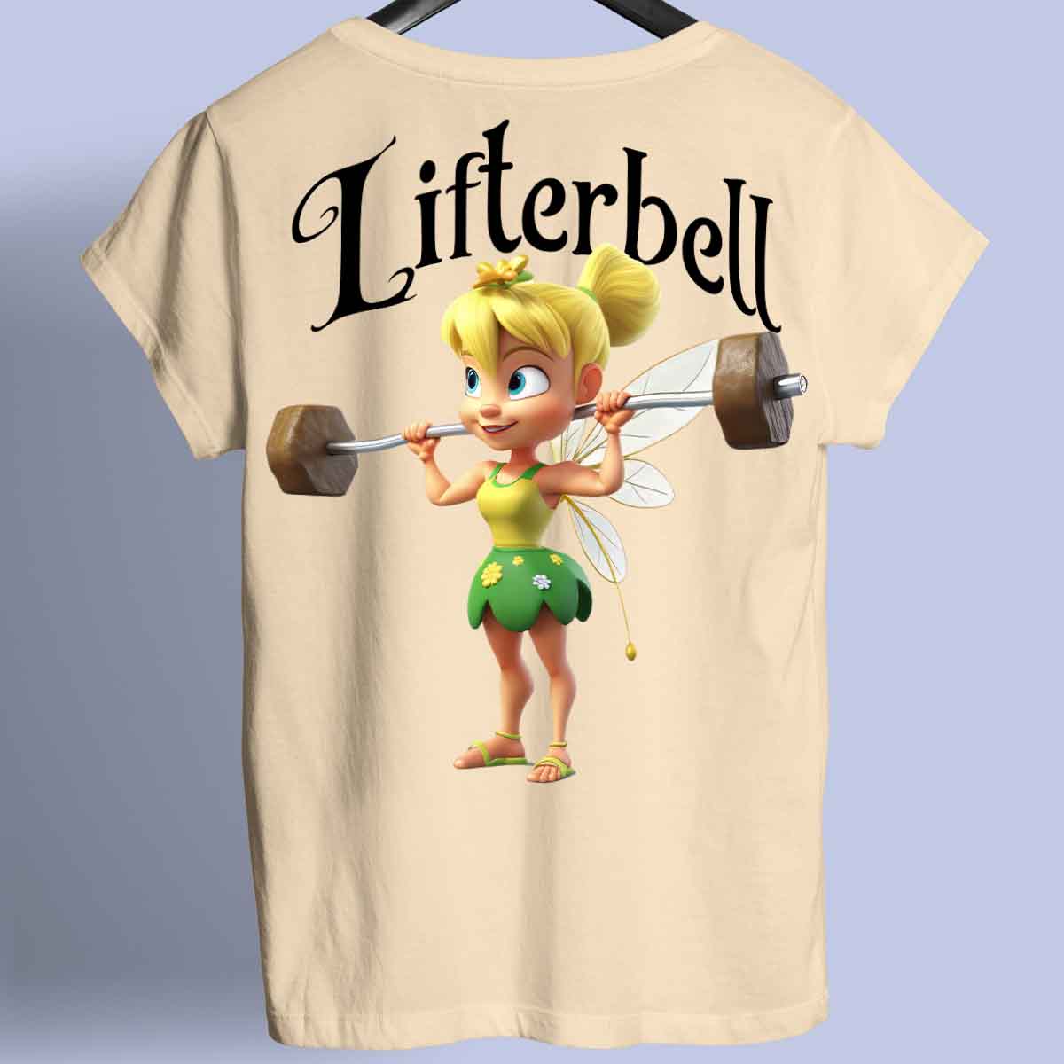 Lifterbell - Maglietta Premium con stampa sul retro unisex