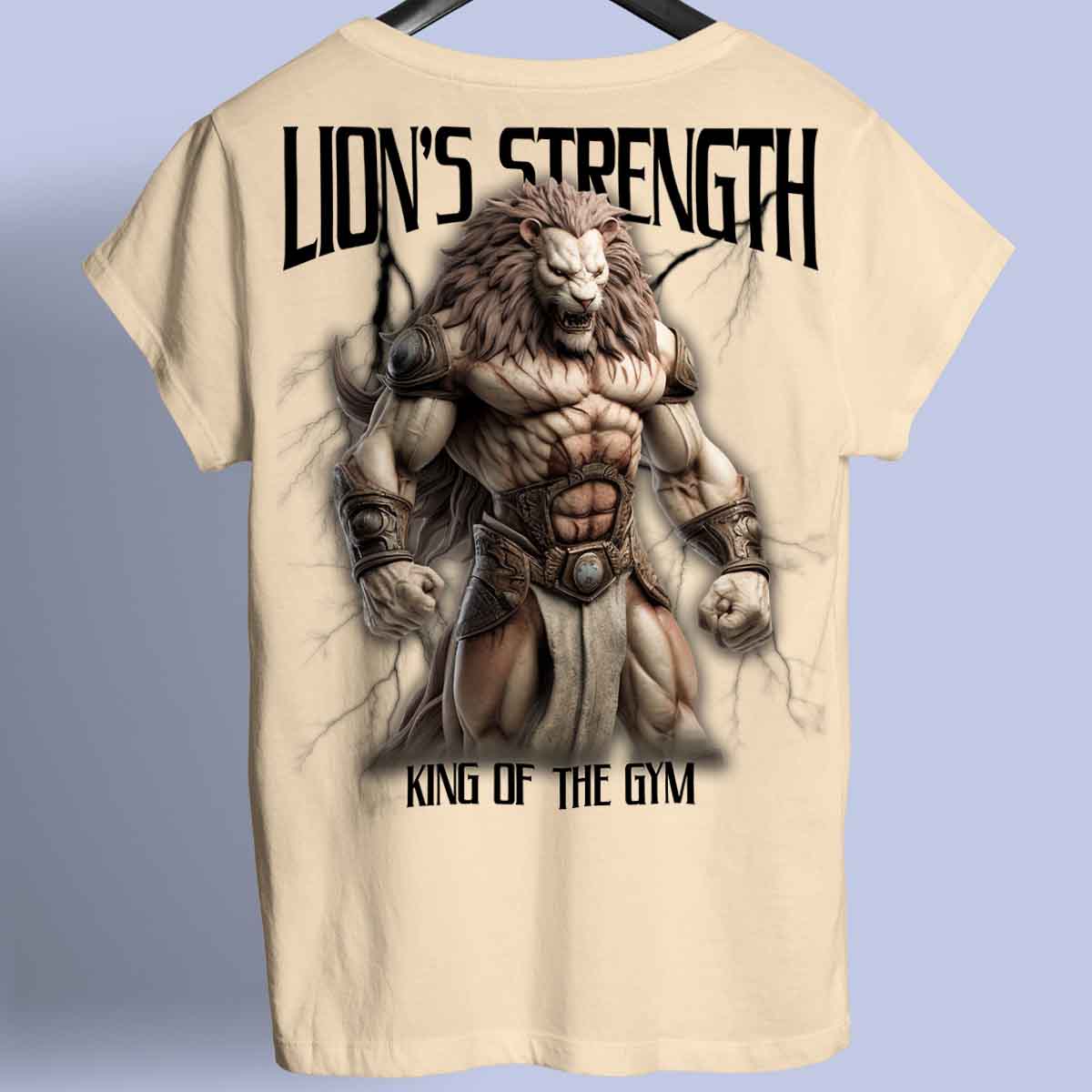 Lion's Strength – prémiová košile Unisex Backprint