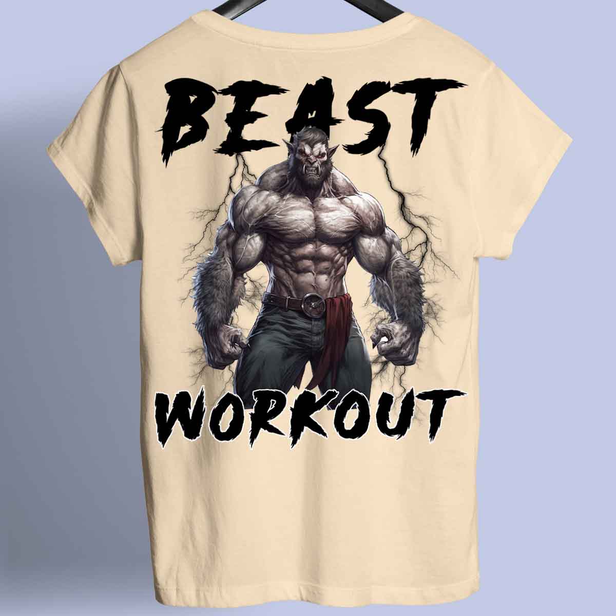 Beast - Premium shirt, unisex-rugafdruk