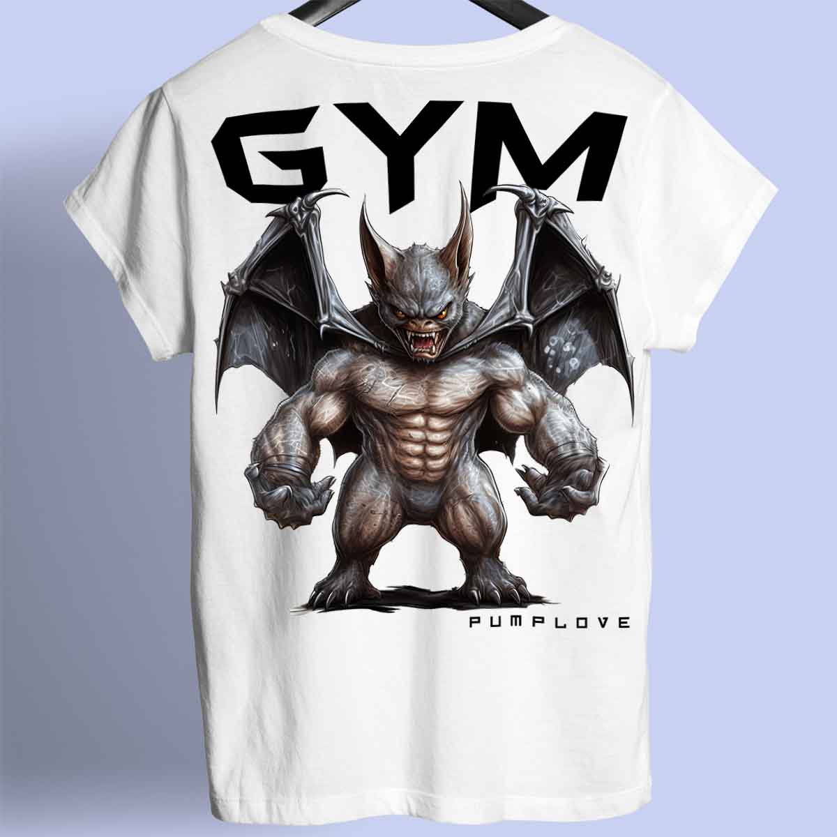 Gym Bat - Premium T-shirt Unisex Baktryck