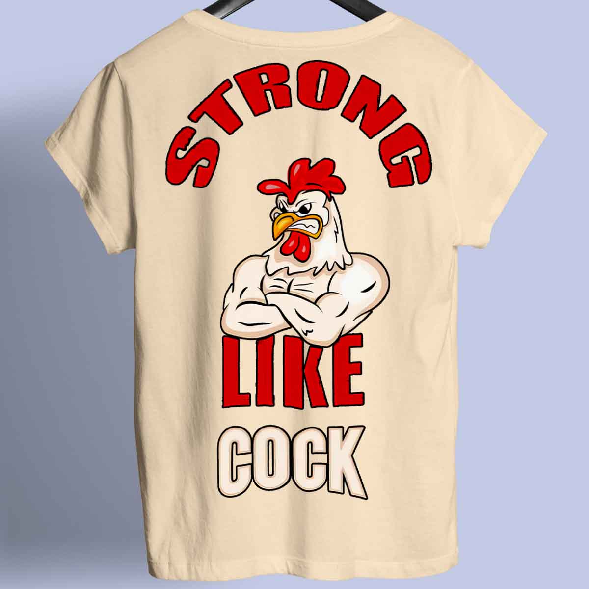 Strong Like - Prémiové tričko Unisex Backprint