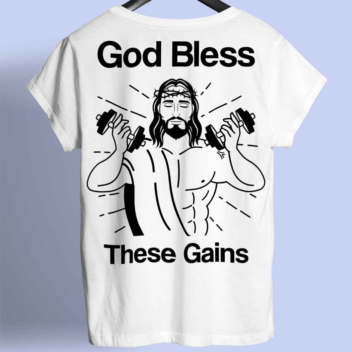 God Bless - Camiseta Premium Unissex Backprint