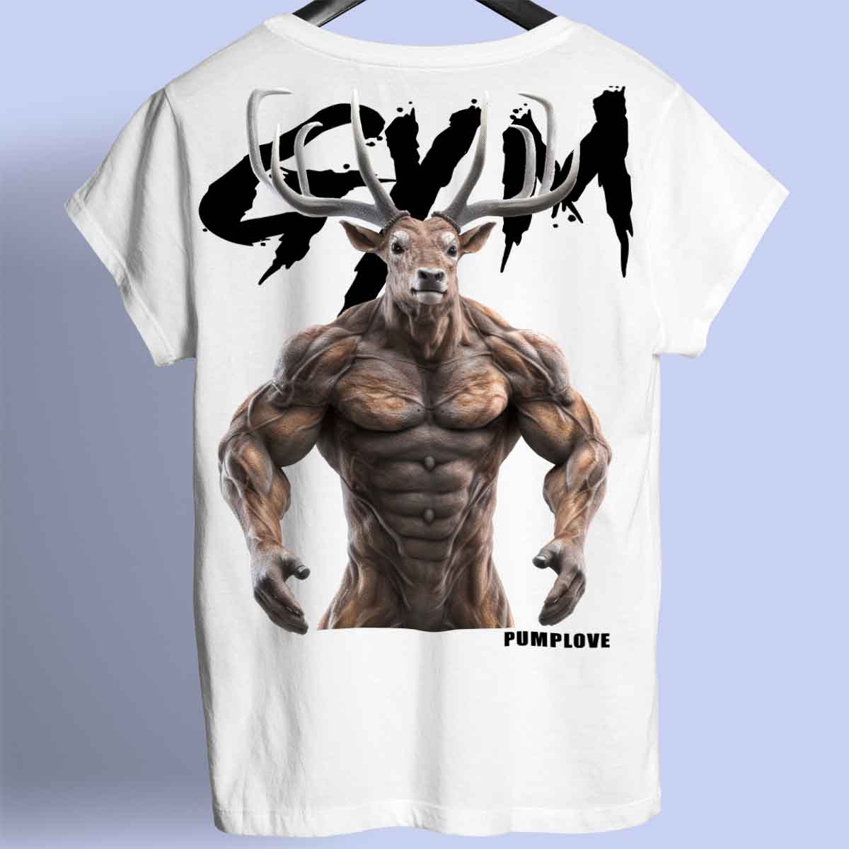 Gym Deer - Premium tričko Unisex Backprint