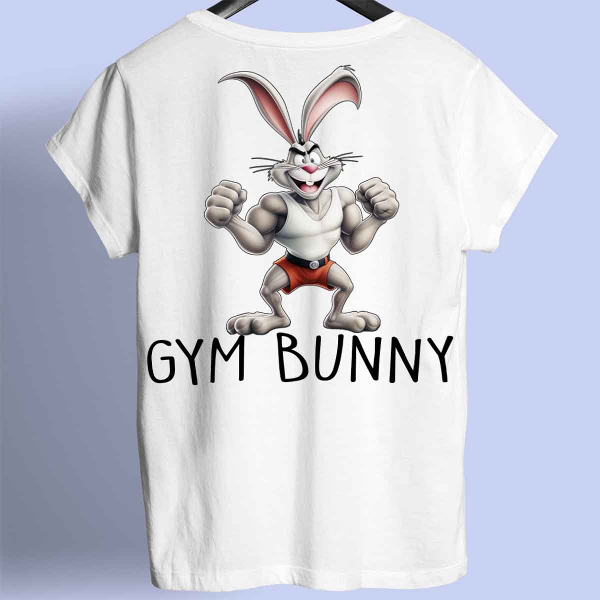 Gym Bunny - Premiumskjorta Unisex Baktryck