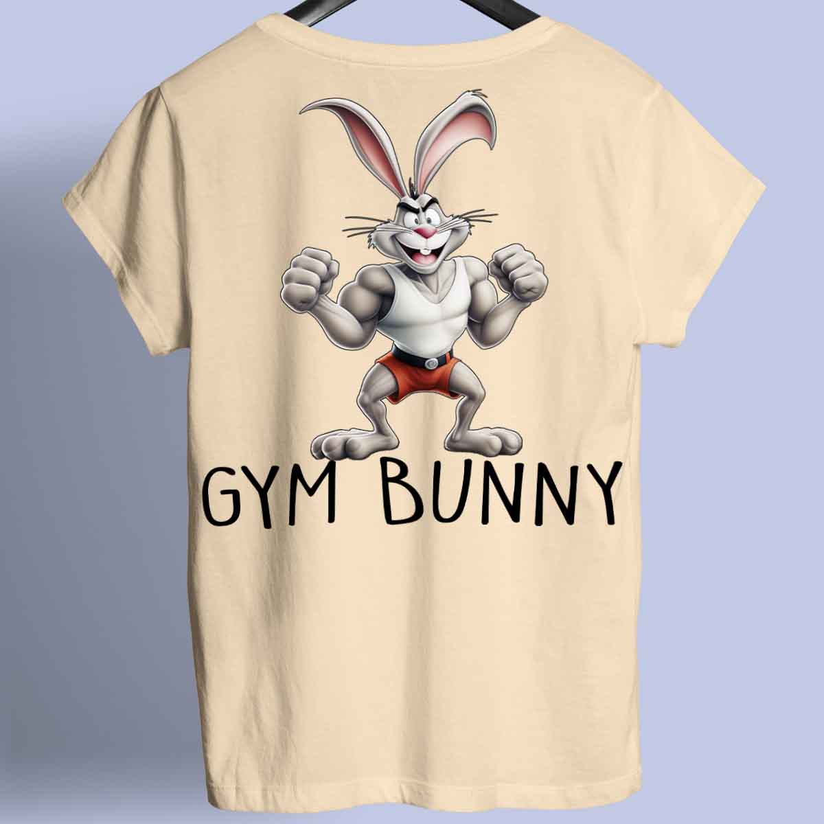 Gym Bunny - Camiseta Premium Unisex Backprint