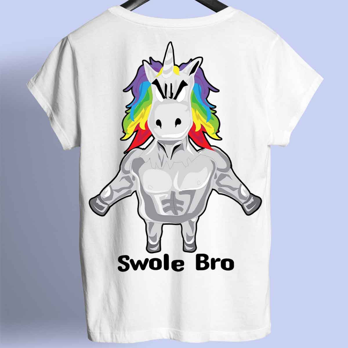 Swole Bro - Camicia Premium con stampa sul retro unisex