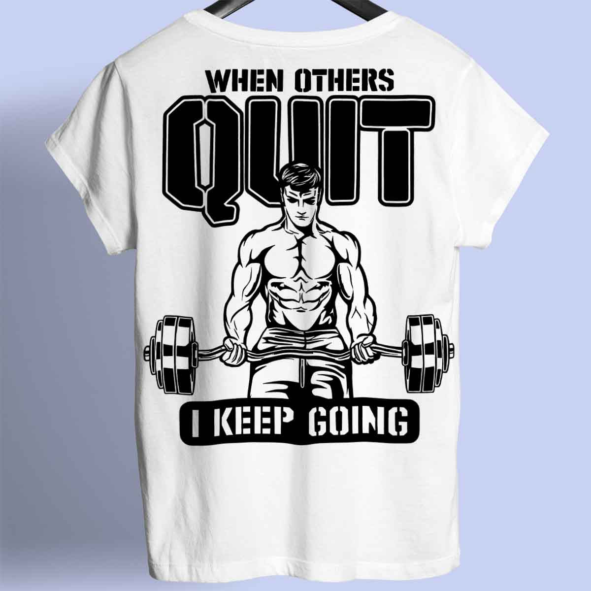 Quit - Premium Shirt Unisex taustaprintti