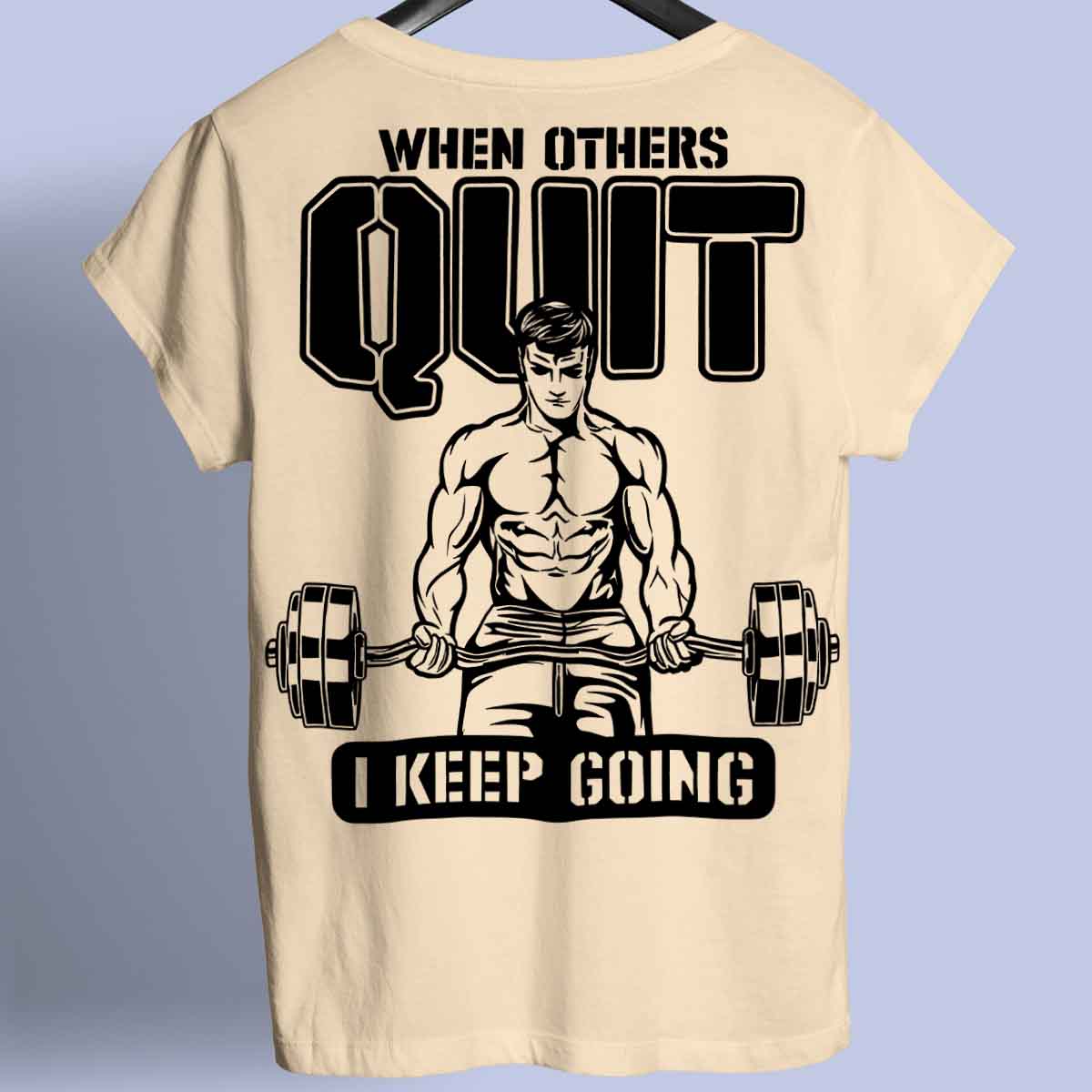 Quit - Premium Shirt Unisex taustaprintti