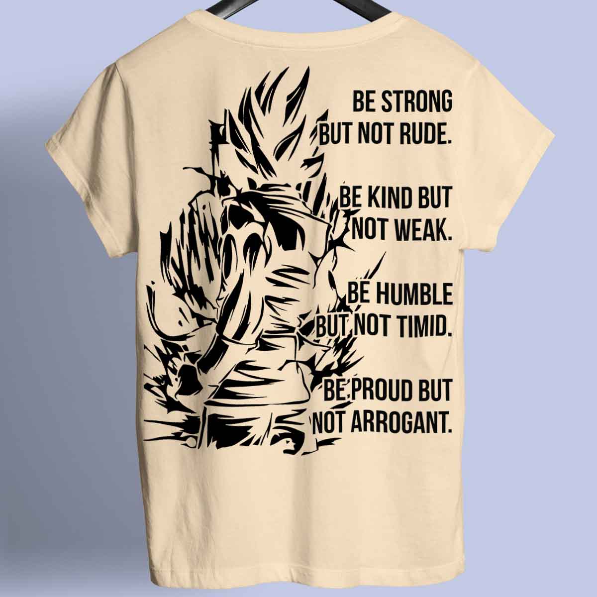 Be Strong 2 - Premium T-paita Unisex-taustaprintti