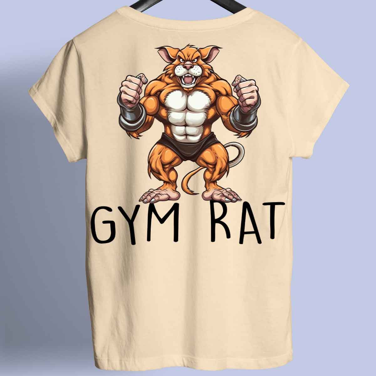 Gym Rat - Premiumskjorta Unisex Baktryck