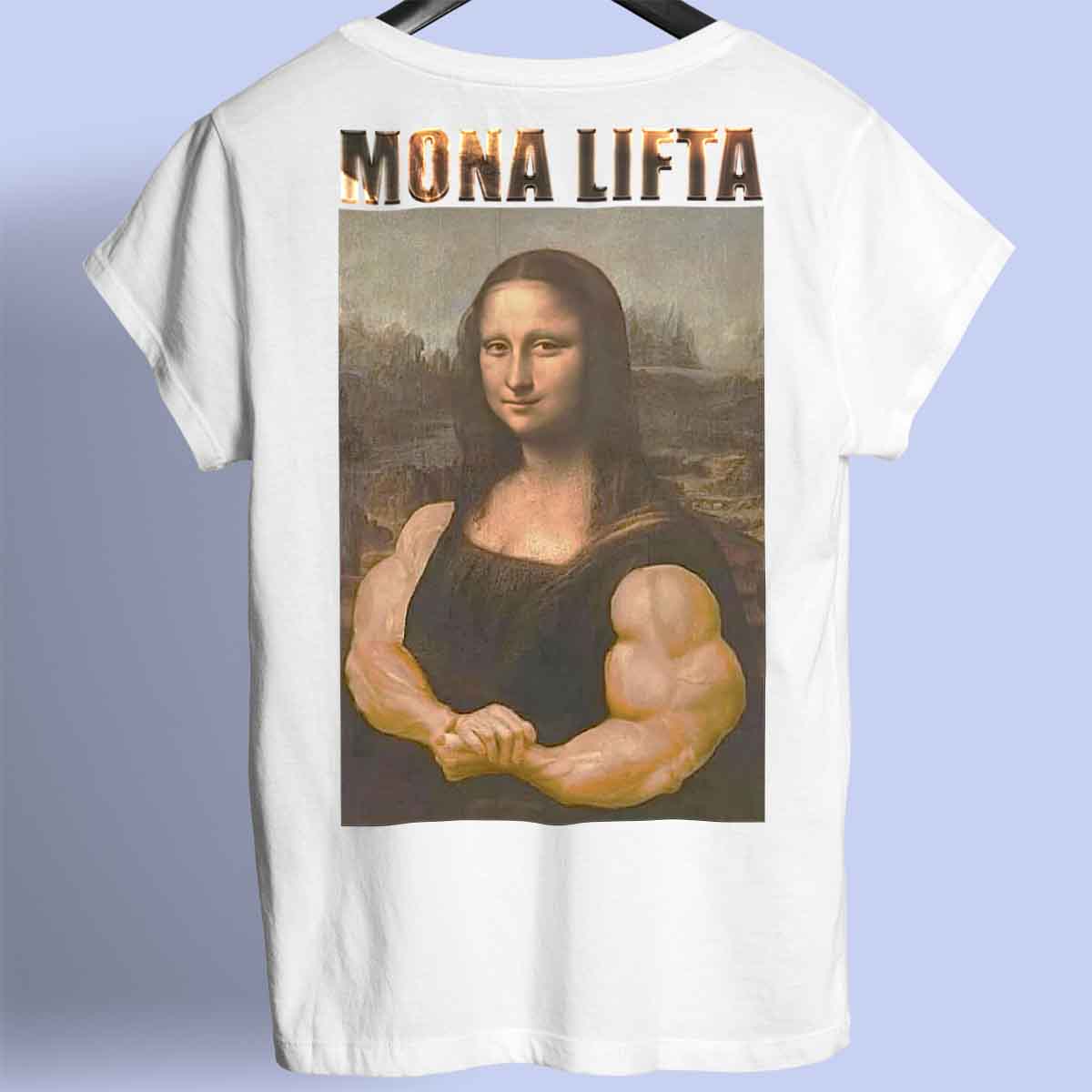 Mona Lifta - Maglietta Premium unisex con stampa sul retro