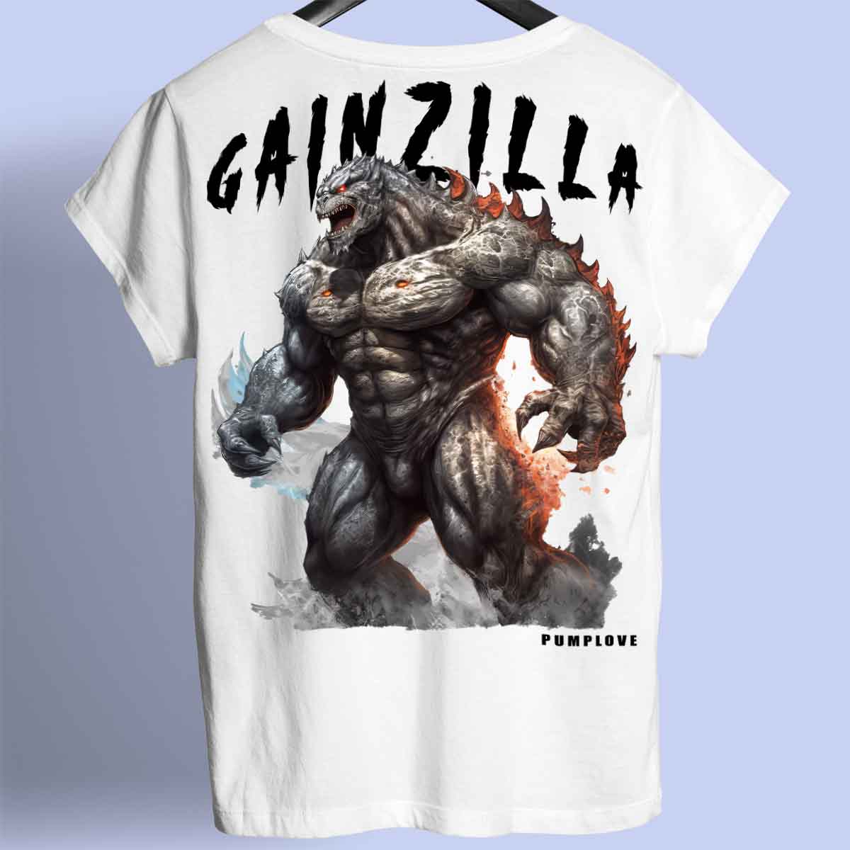 Gainzilla - Camisa Premium Unissex Costas