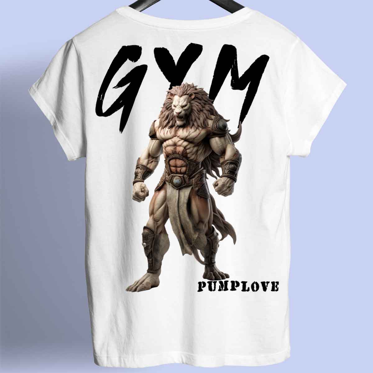 Gym Lion - Premium Shirt Unisex Backprint