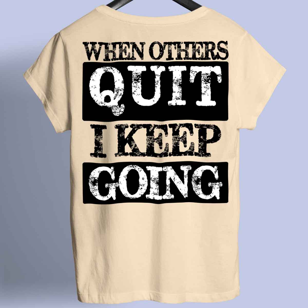 Keep Going - Camisa Premium Unissex Backprint