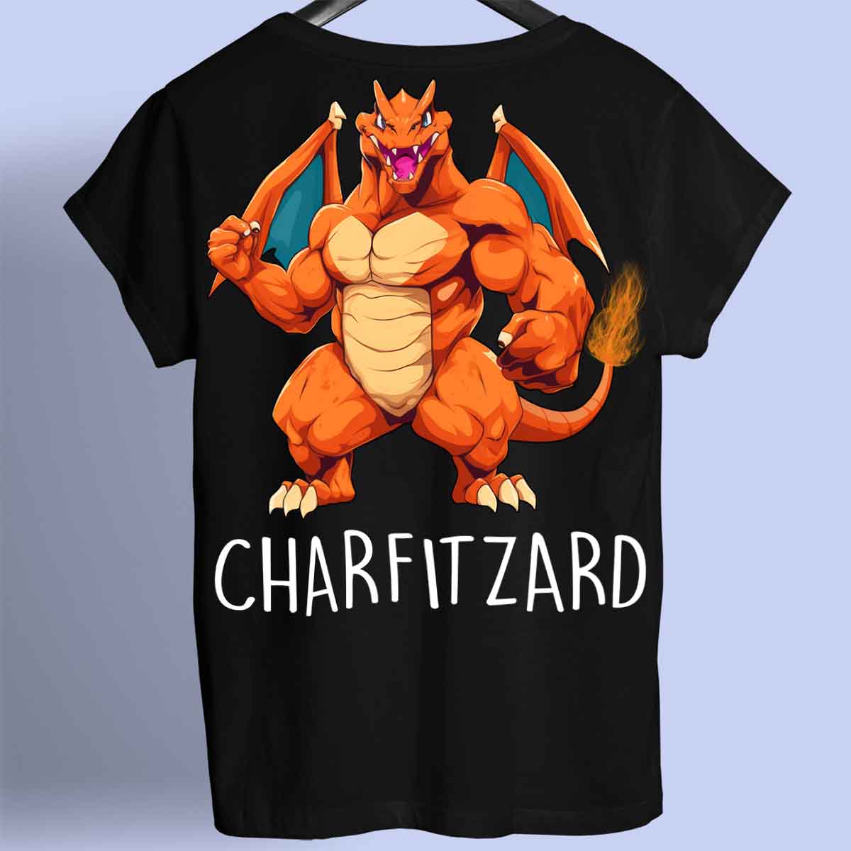 Charfitzard - Premium T-paita Unisex Taustaprintti