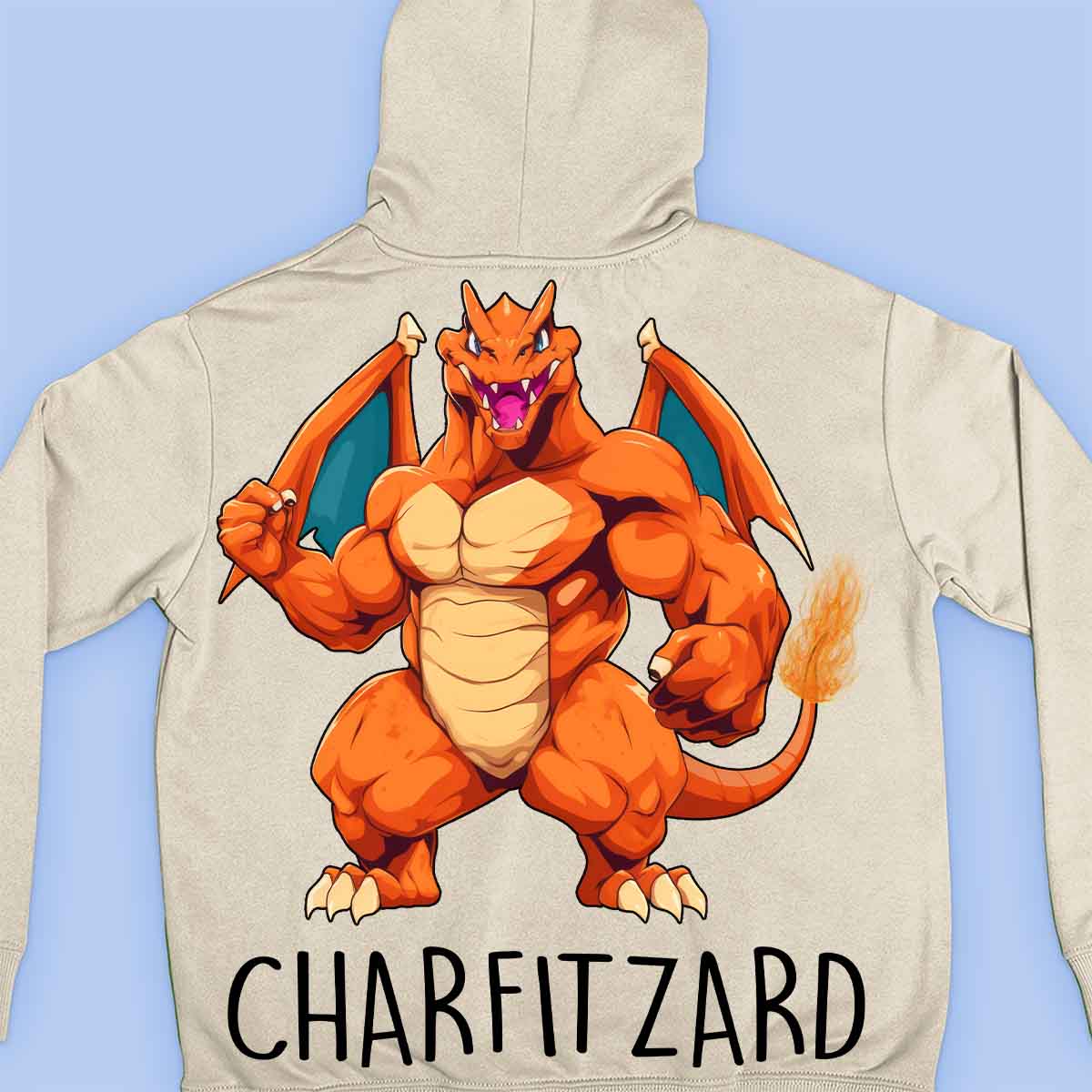 Charfitzard - Premium-huppari Unisex-taustaprintti