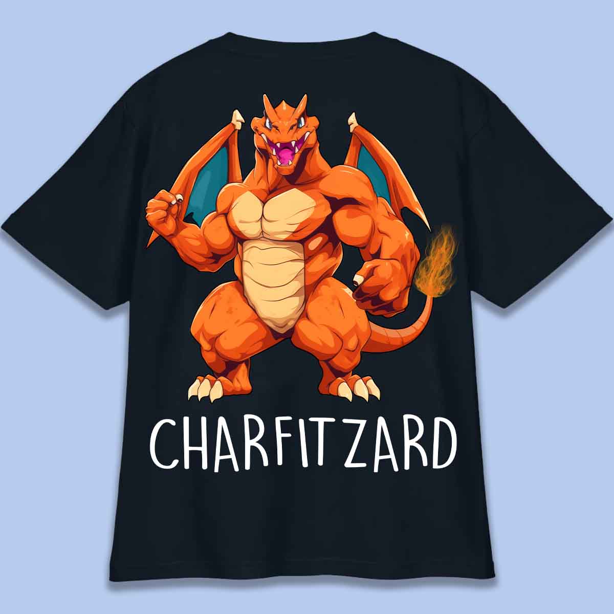 Charfitzard - T-Shirt Oversize Unisexe Backprint