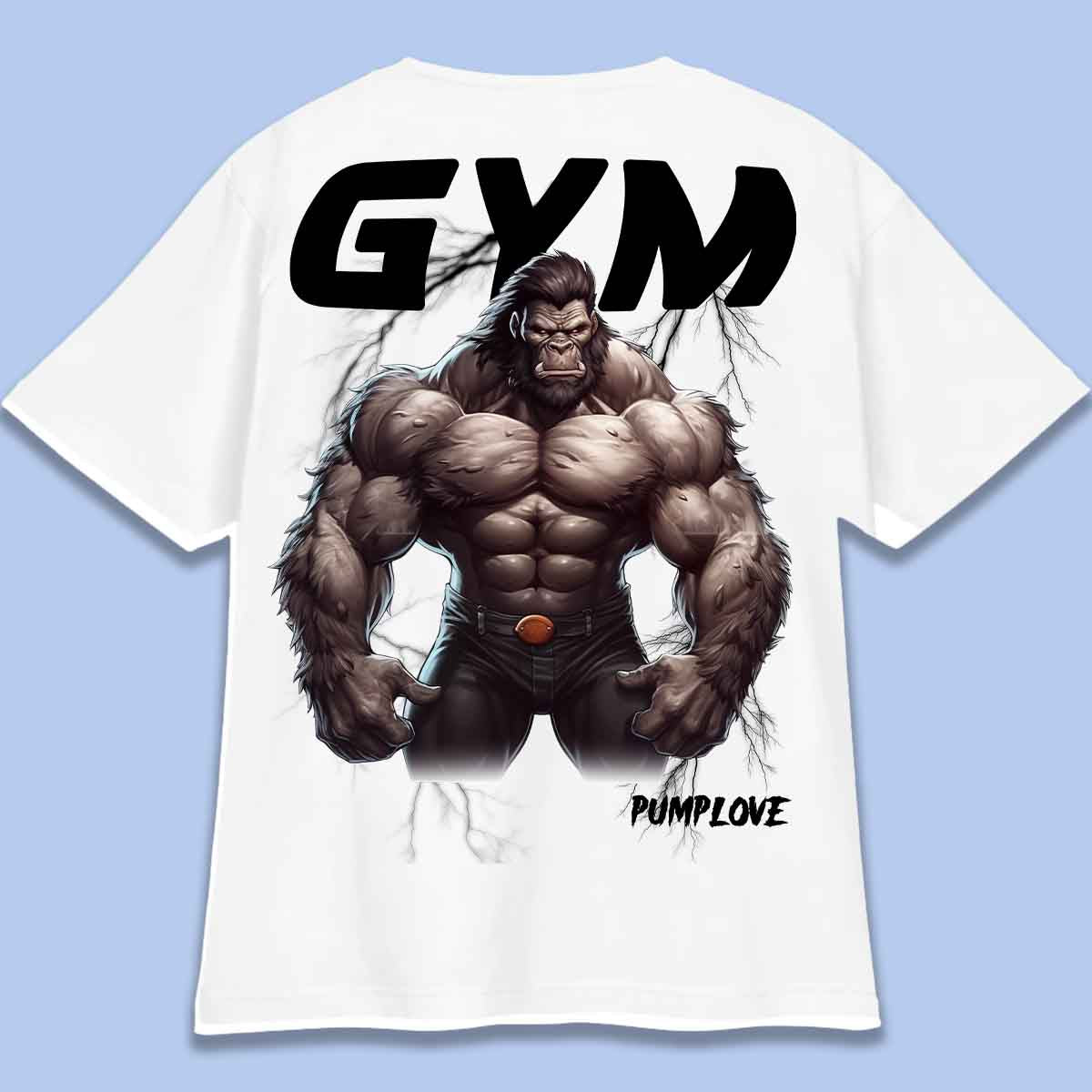 Gym Gorilla - T-Shirt Oversize Unisexe Backprint