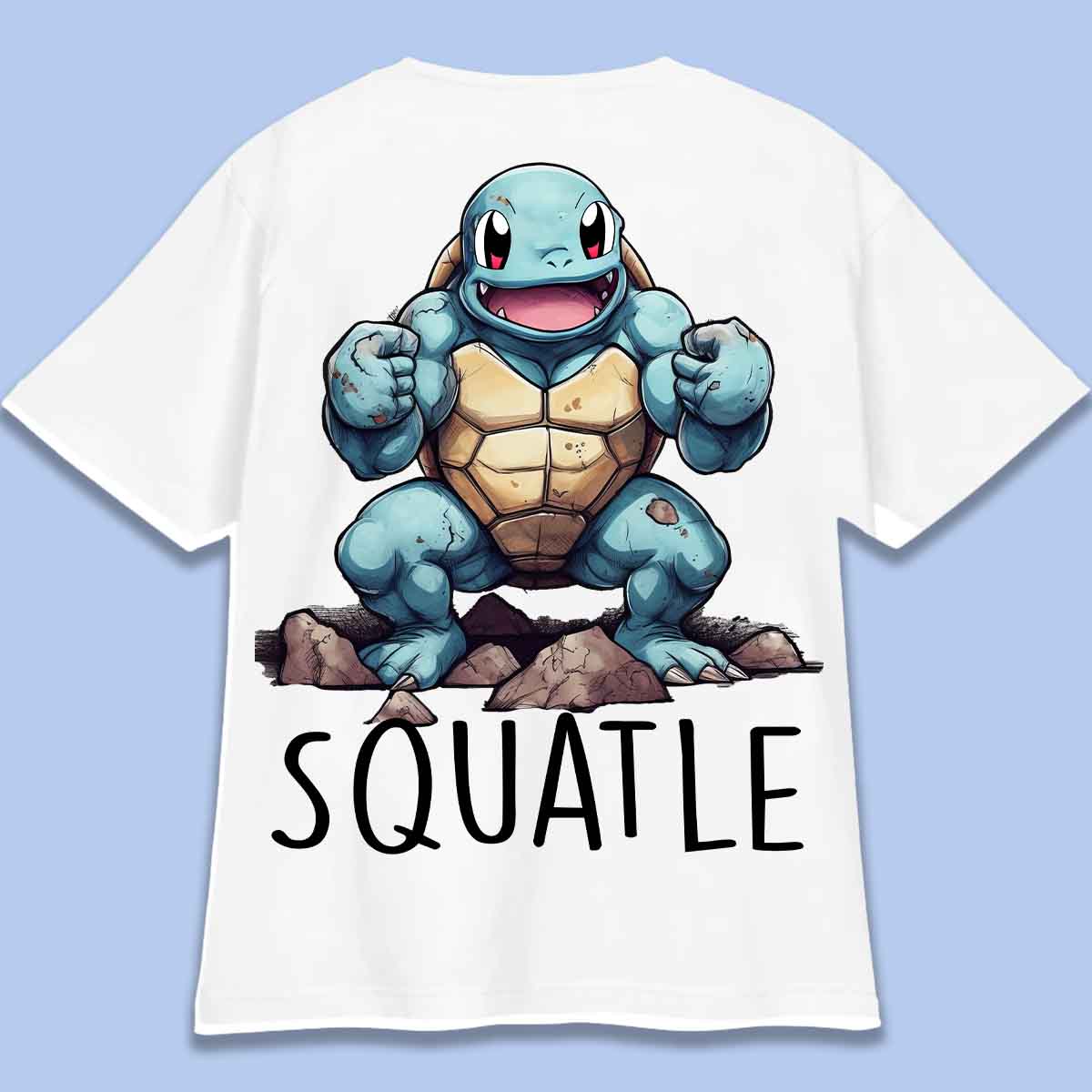 Squatle - Camiseta Oversize Unisex Backprint