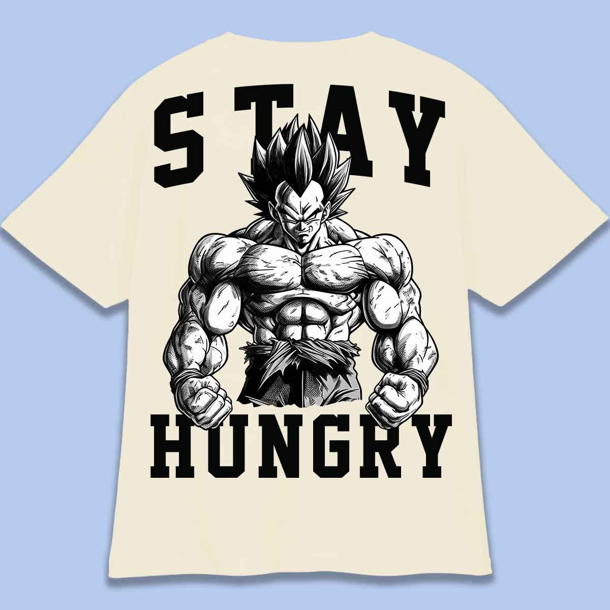 Stay Hungry - T-paita Oversize Unisex-taustaprintti