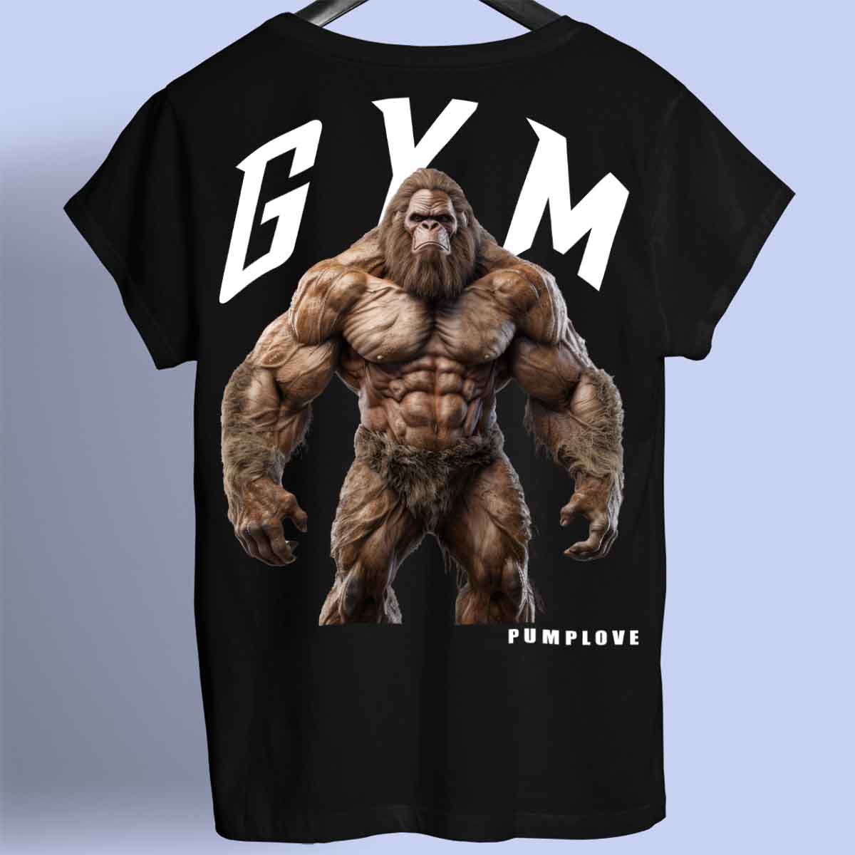 Gym Bigfoot - Premium T-shirt, unisex-rugafdruk