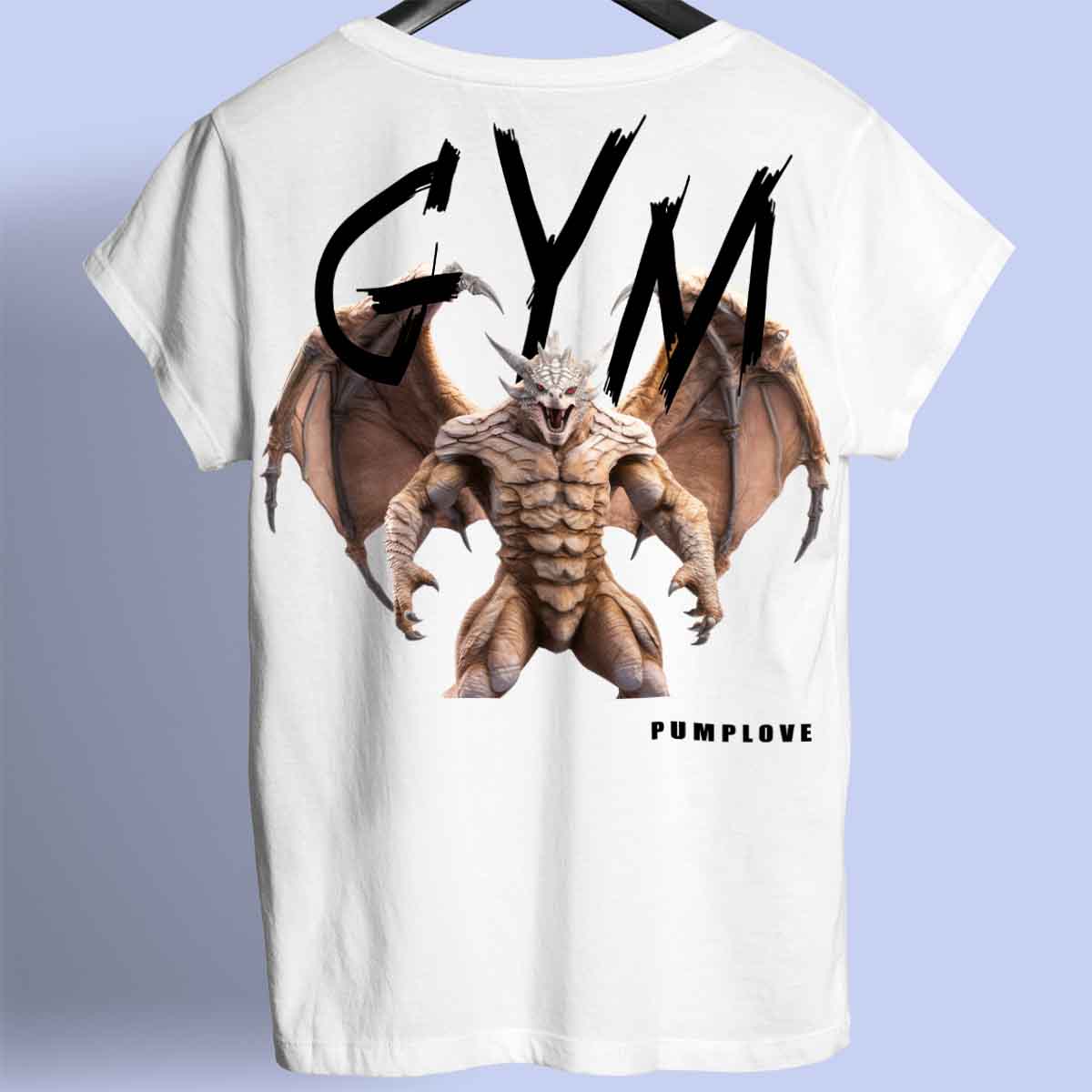 Gym Dragon - Camiseta Premium Unisex Backprint