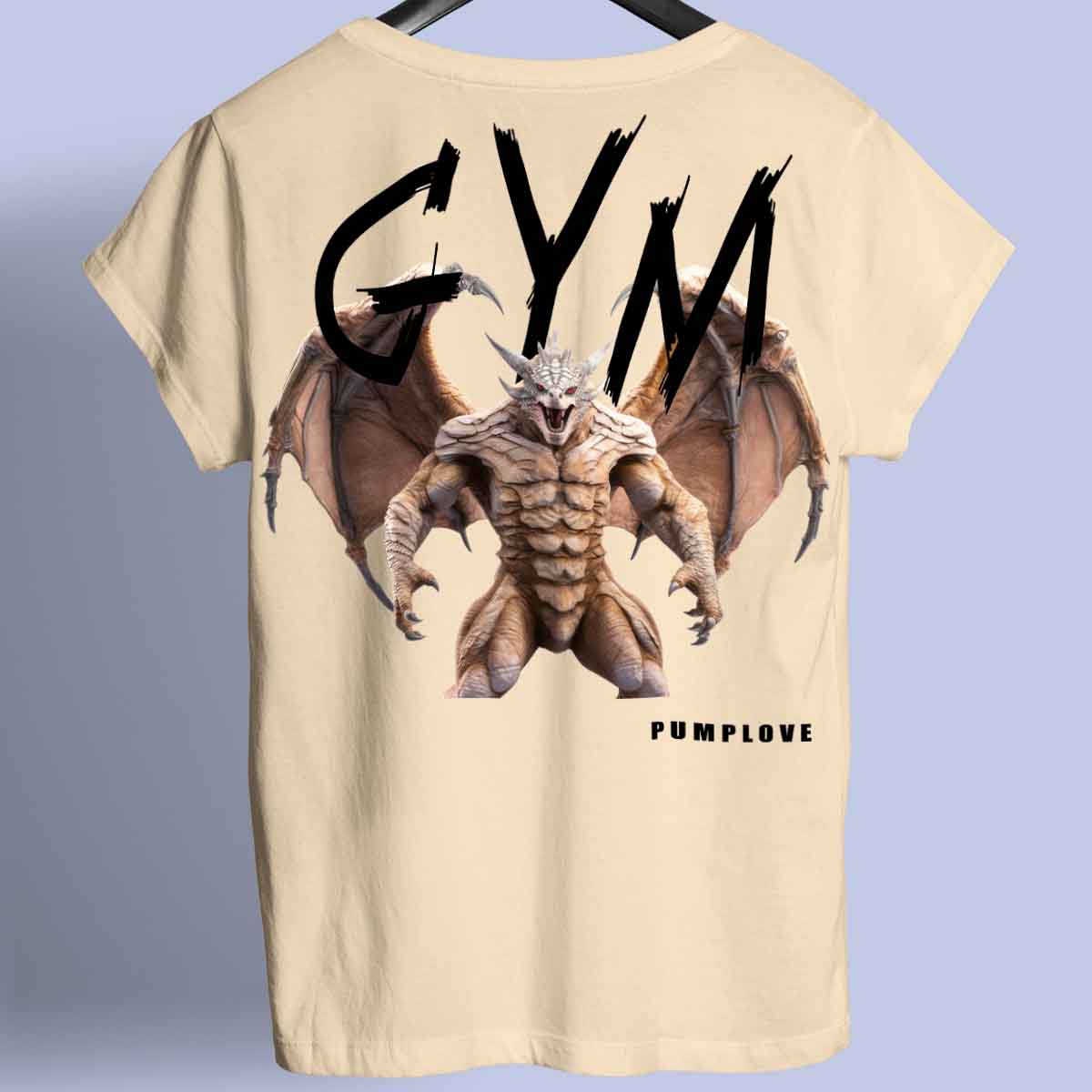 Gym Dragon - Premium T-shirt Unisex rugafdruk