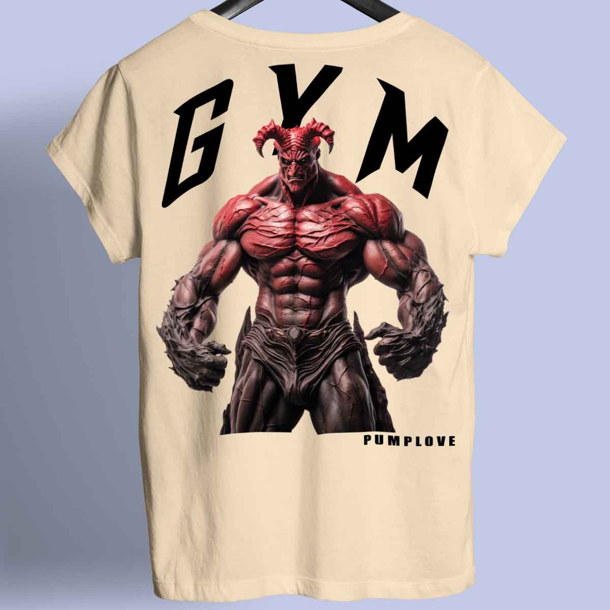 Gym Devil - Premium T-shirt Unisex Baktryck