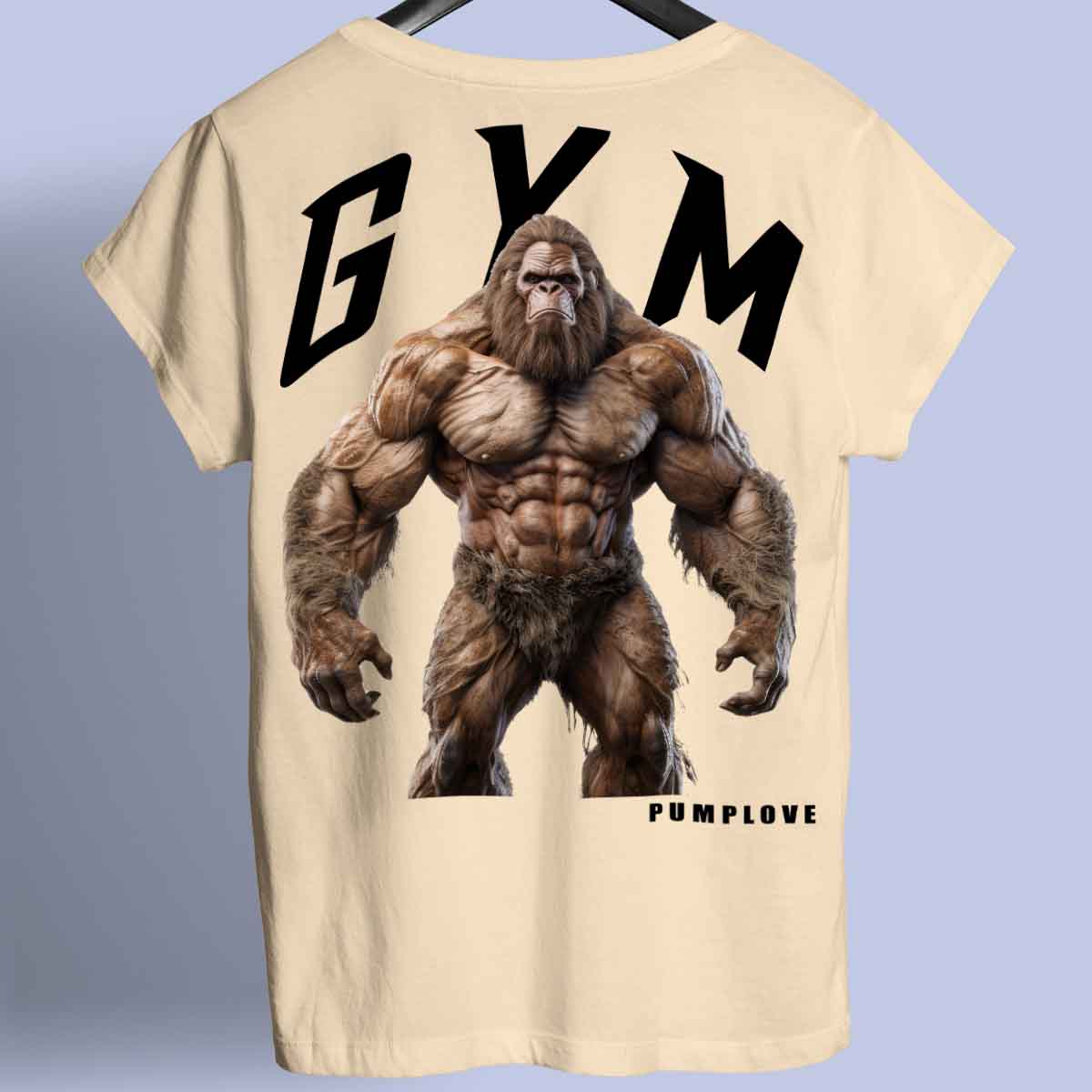 Gym Bigfoot - Camiseta Premium Unisex Backprint