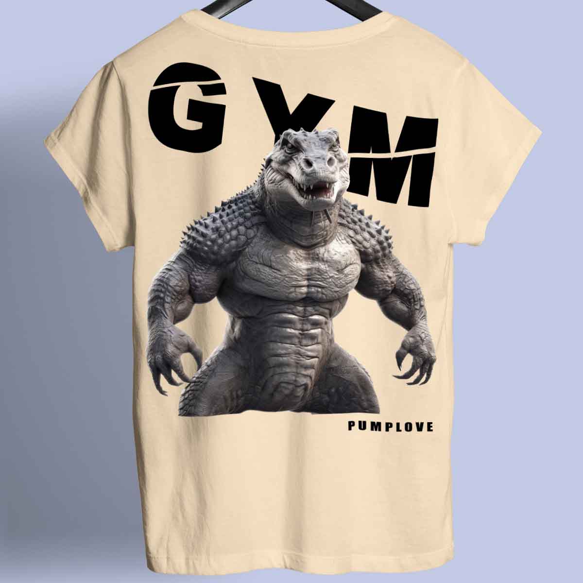 Gym Alligator - Premium T-shirt Unisex rugafdruk