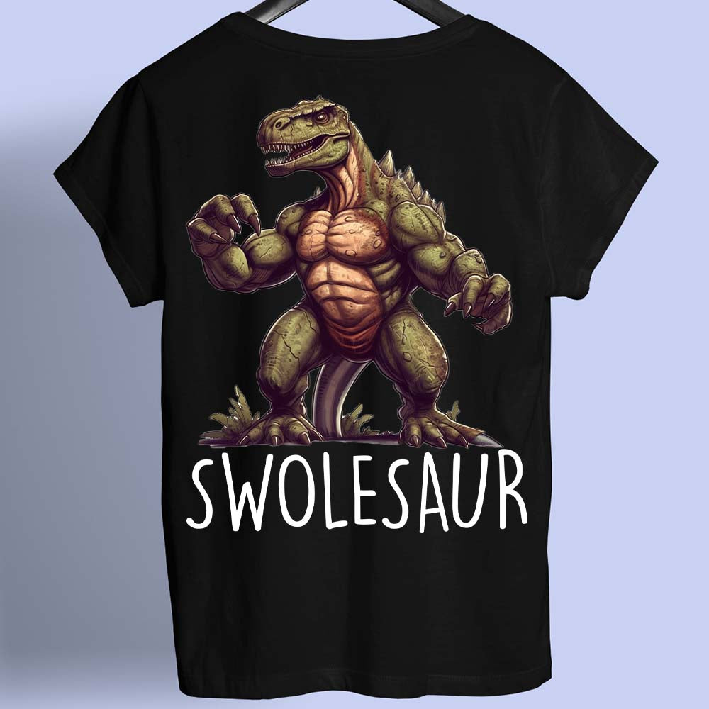 Swolesaur - Camiseta estampada nas costas